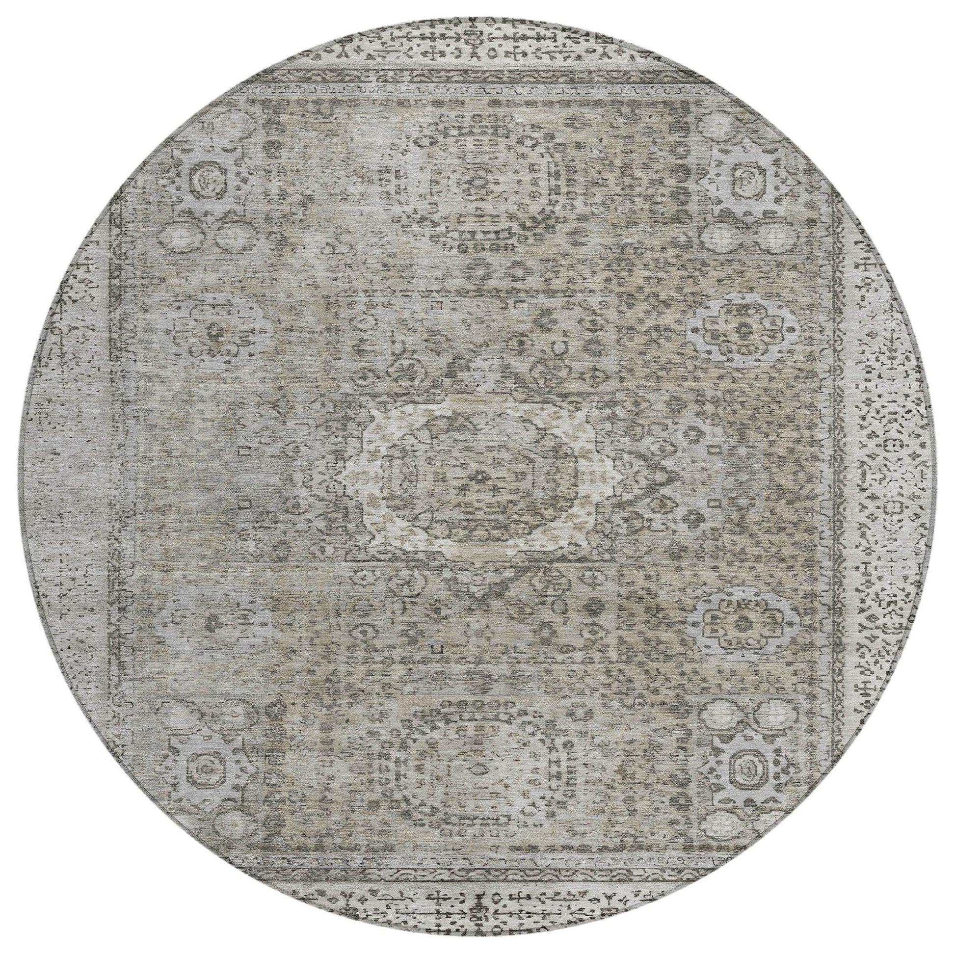Addison Rugs Irias Gray Washable Indoor-Outdoor Rug