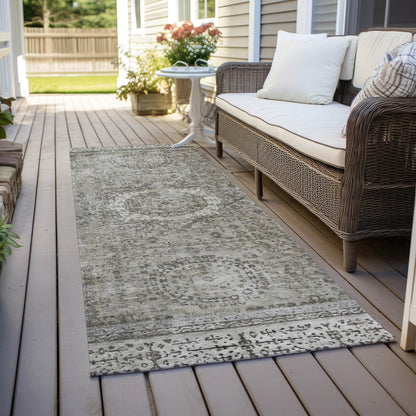 Addison Rugs Irias Gray Washable Indoor-Outdoor Rug