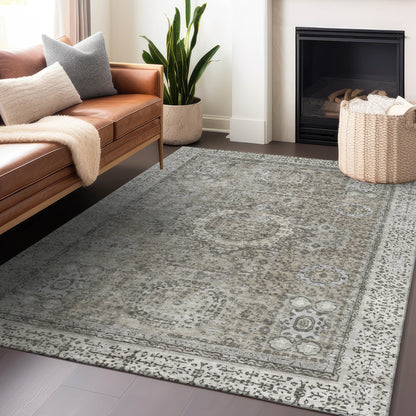 Addison Rugs Irias Gray Washable Indoor-Outdoor Rug