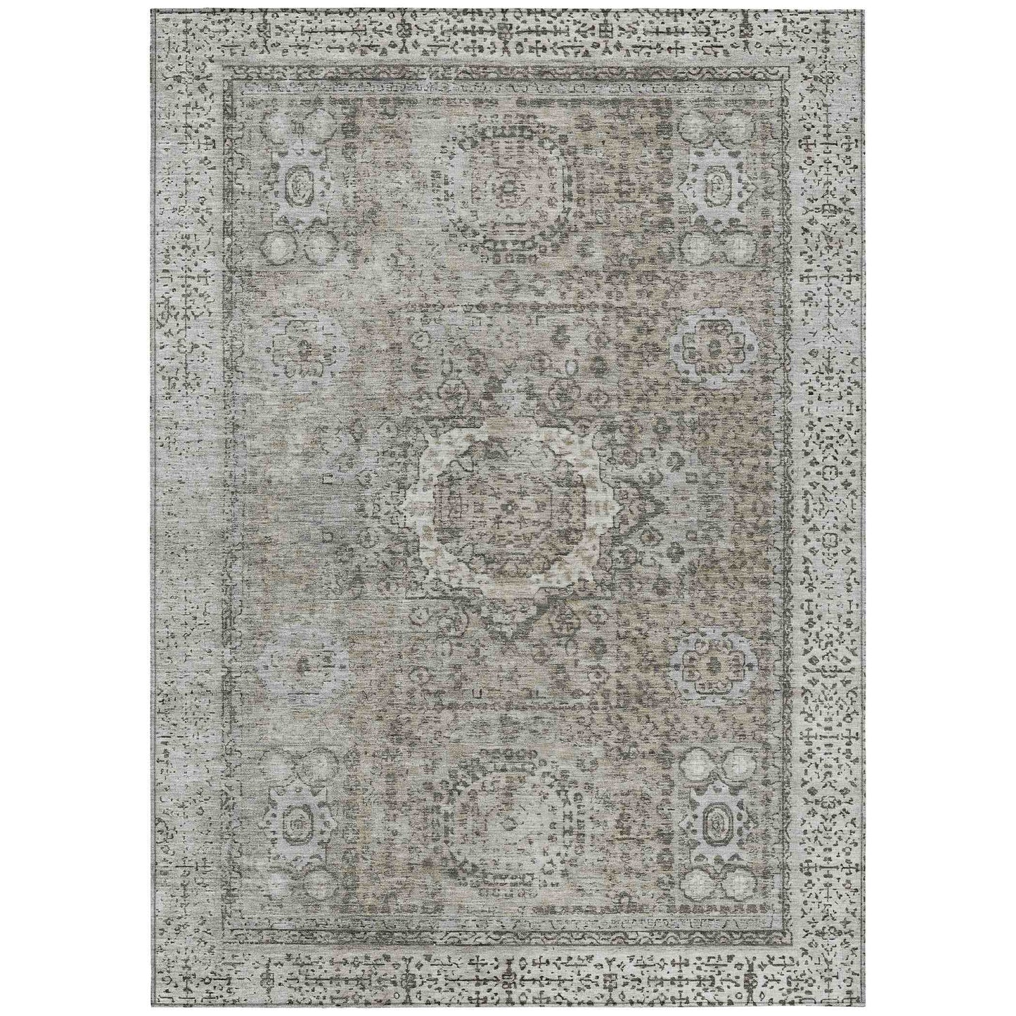 Addison Rugs Irias Gray Washable Indoor-Outdoor Rug