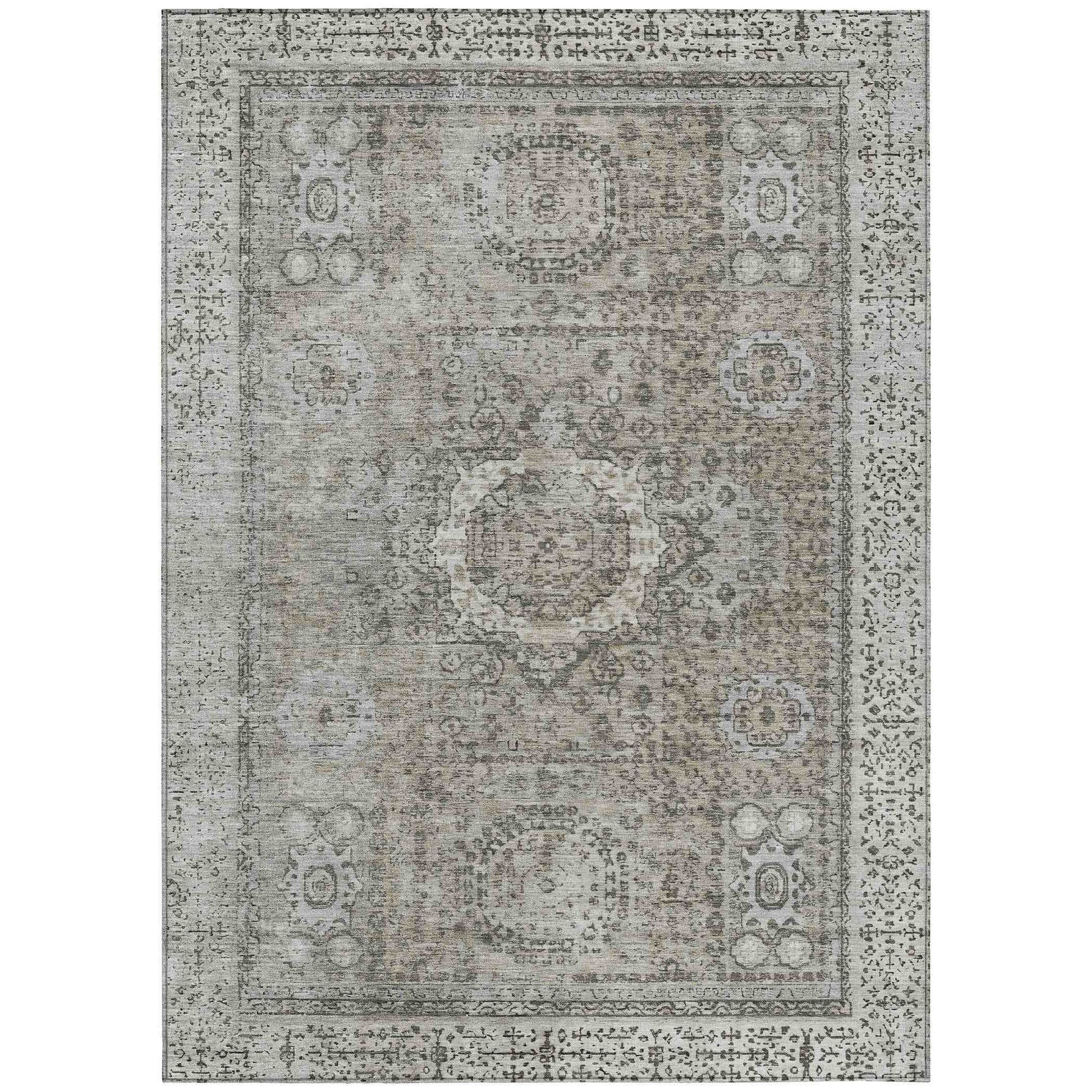 Addison Rugs Irias Gray Washable Indoor-Outdoor Rug
