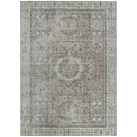 Addison Rugs Irias Gray Washable Indoor-Outdoor Rug