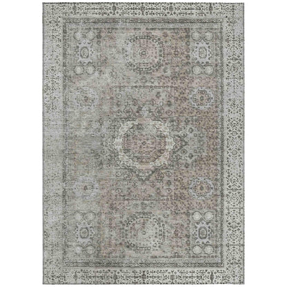Addison Rugs Irias Gray Washable Indoor-Outdoor Rug