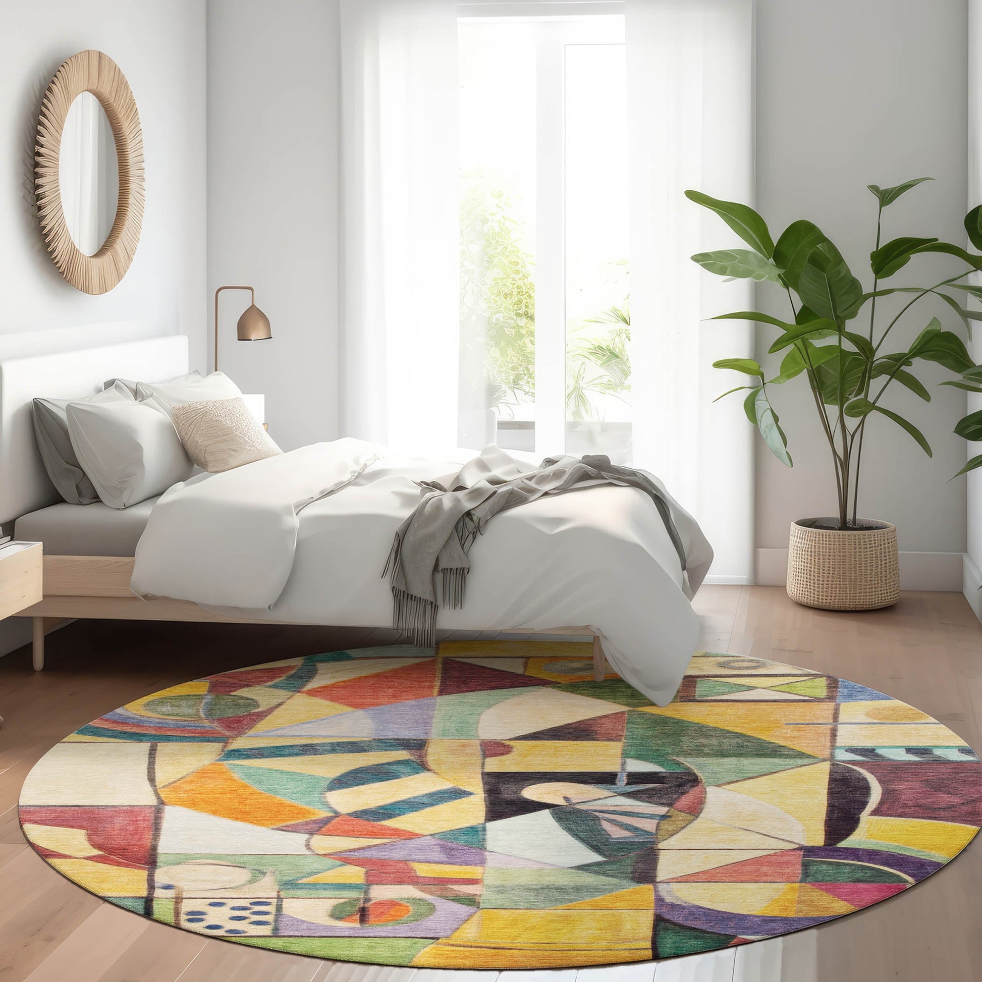 Addison Rugs Jaelius Gold Washable Indoor-Outdoor Rug