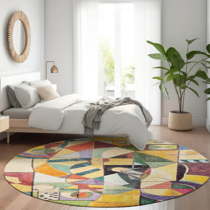 Addison Rugs Jaelius Gold Washable Indoor-Outdoor Rug