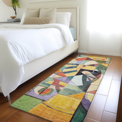 Addison Rugs Jaelius Gold Washable Indoor-Outdoor Rug