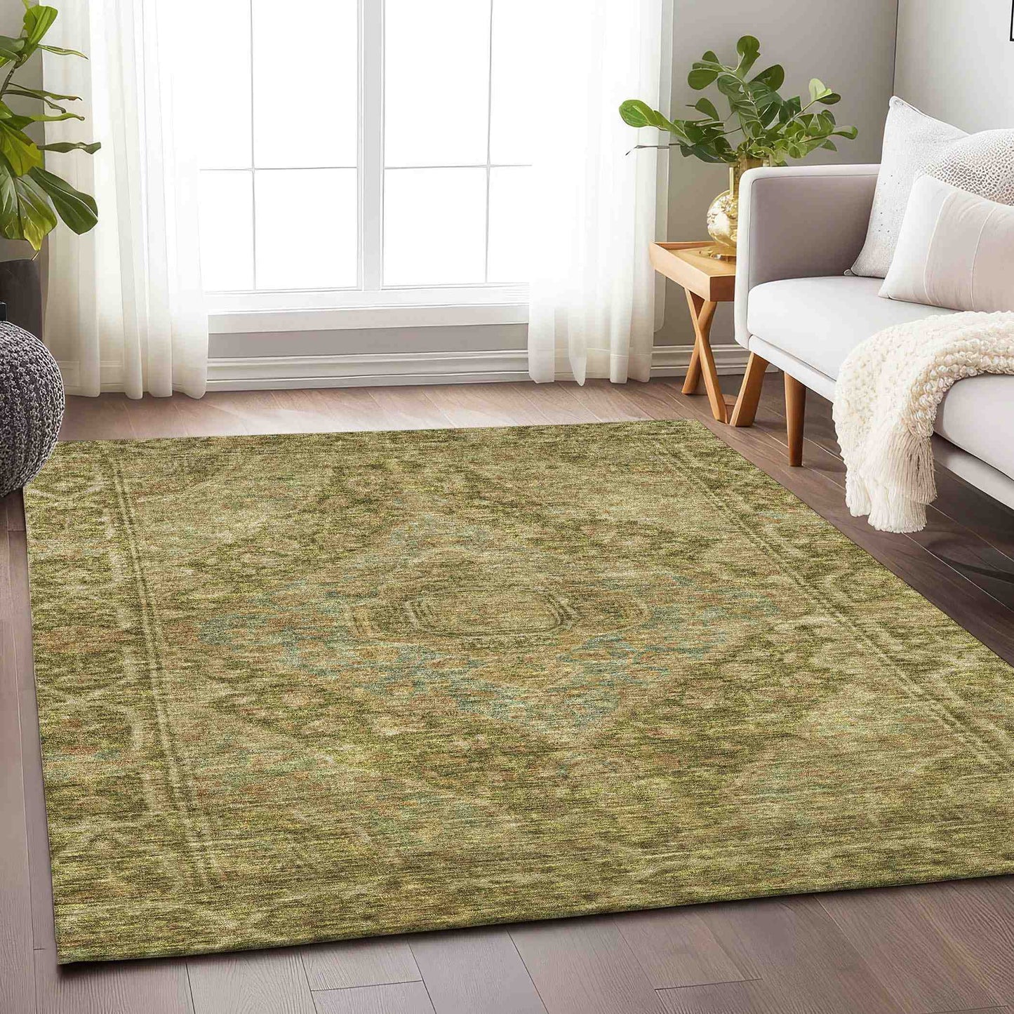 Addison Rugs Kaelanor Aloe Washable Indoor-Outdoor Rug