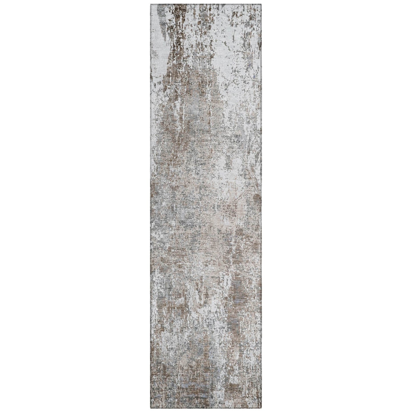 Kaelion Brown Washable Indoor-Outdoor Rug