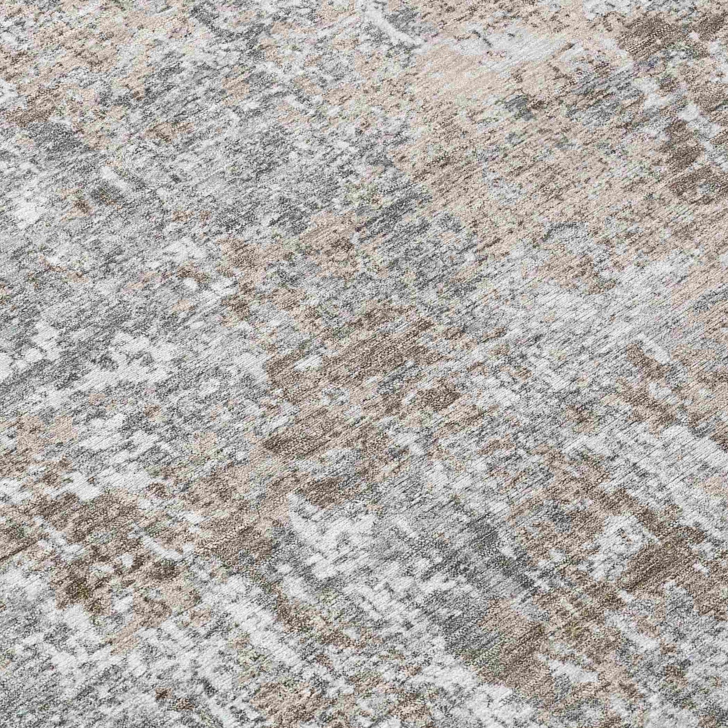 Kaelion Brown Washable Indoor-Outdoor Rug