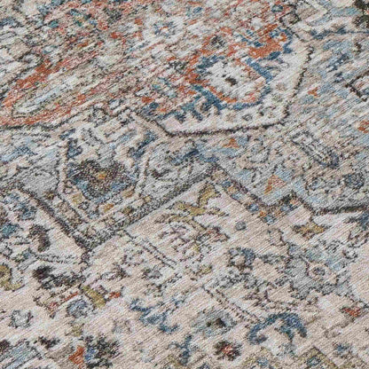 Kaelon Ivory Washable Indoor-Outdoor Rug