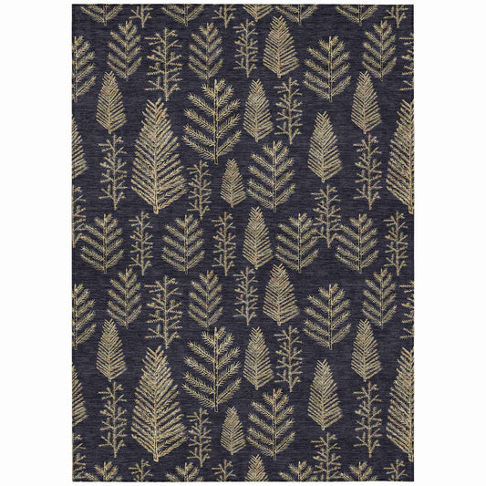 Addison Rugs Paelius Black Washable Indoor-Outdoor Rug