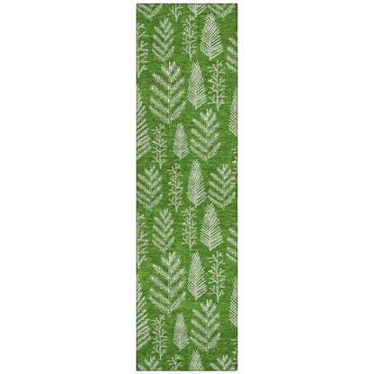 Paelius Green Washable Indoor-Outdoor Rug