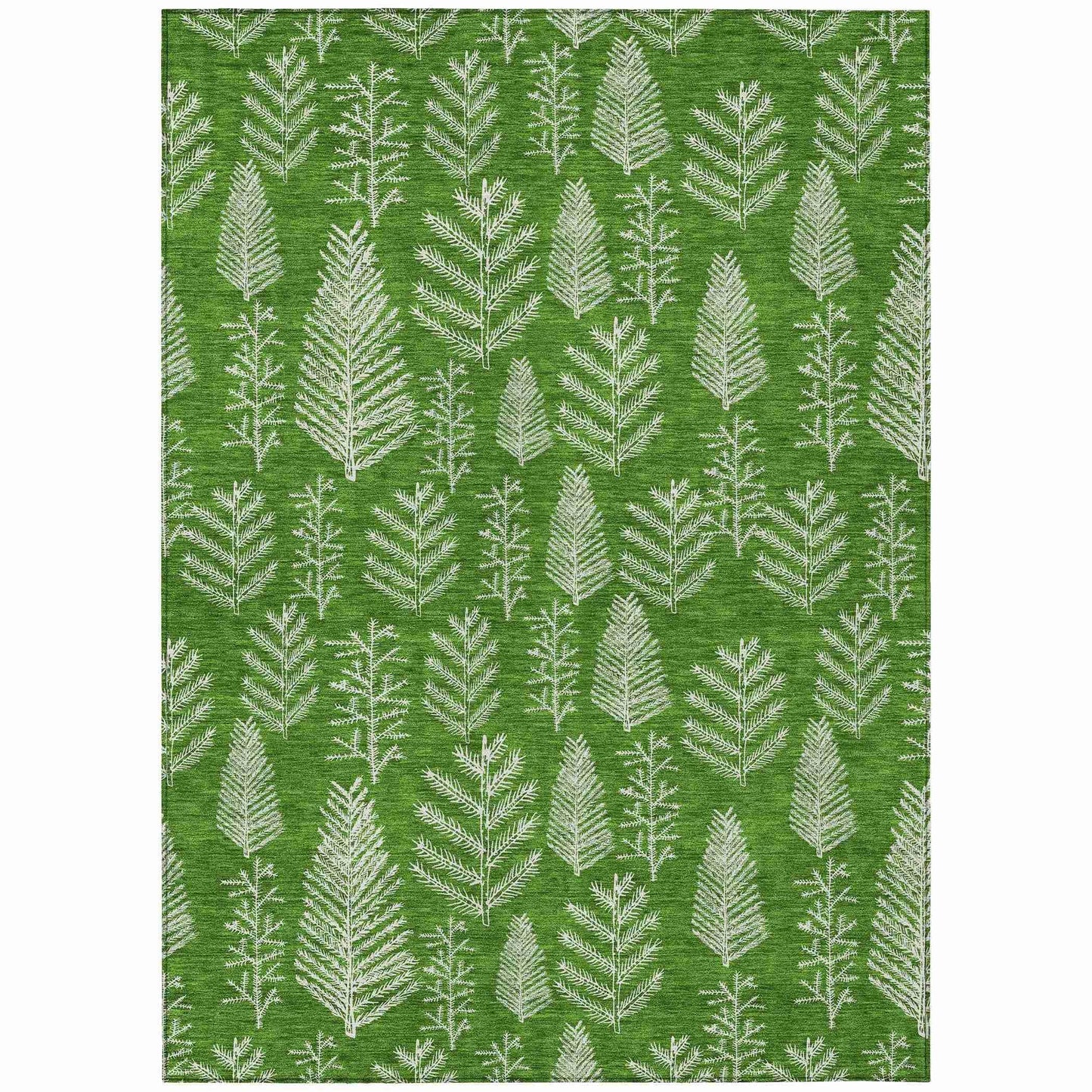 Paelius Green Washable Indoor-Outdoor Rug