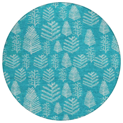 Addison Rugs Paelius Teal Washable Indoor-Outdoor Rug