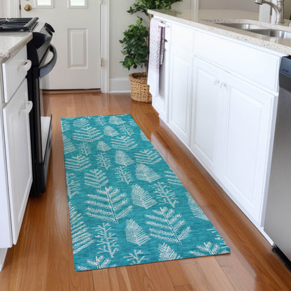 Addison Rugs Paelius Teal Washable Indoor-Outdoor Rug