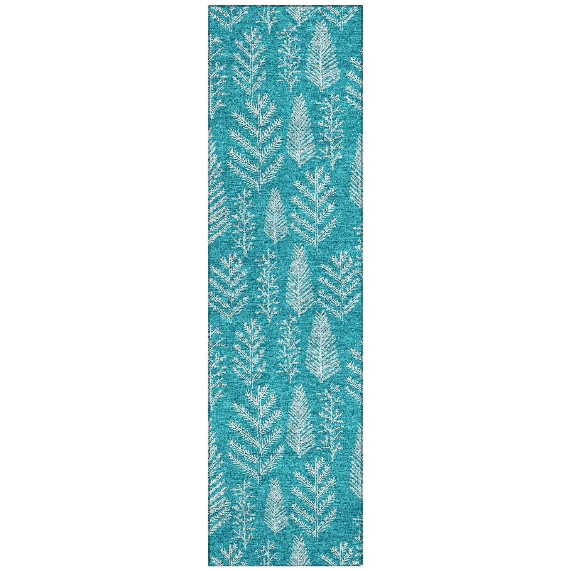 Addison Rugs Paelius Teal Washable Indoor-Outdoor Rug