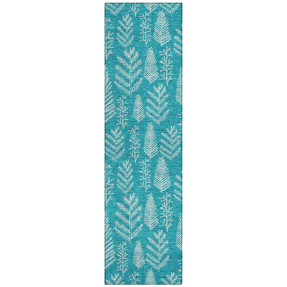 Addison Rugs Paelius Teal Washable Indoor-Outdoor Rug