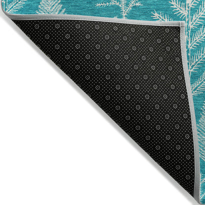 Addison Rugs Paelius Teal Washable Indoor-Outdoor Rug