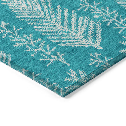 Addison Rugs Paelius Teal Washable Indoor-Outdoor Rug