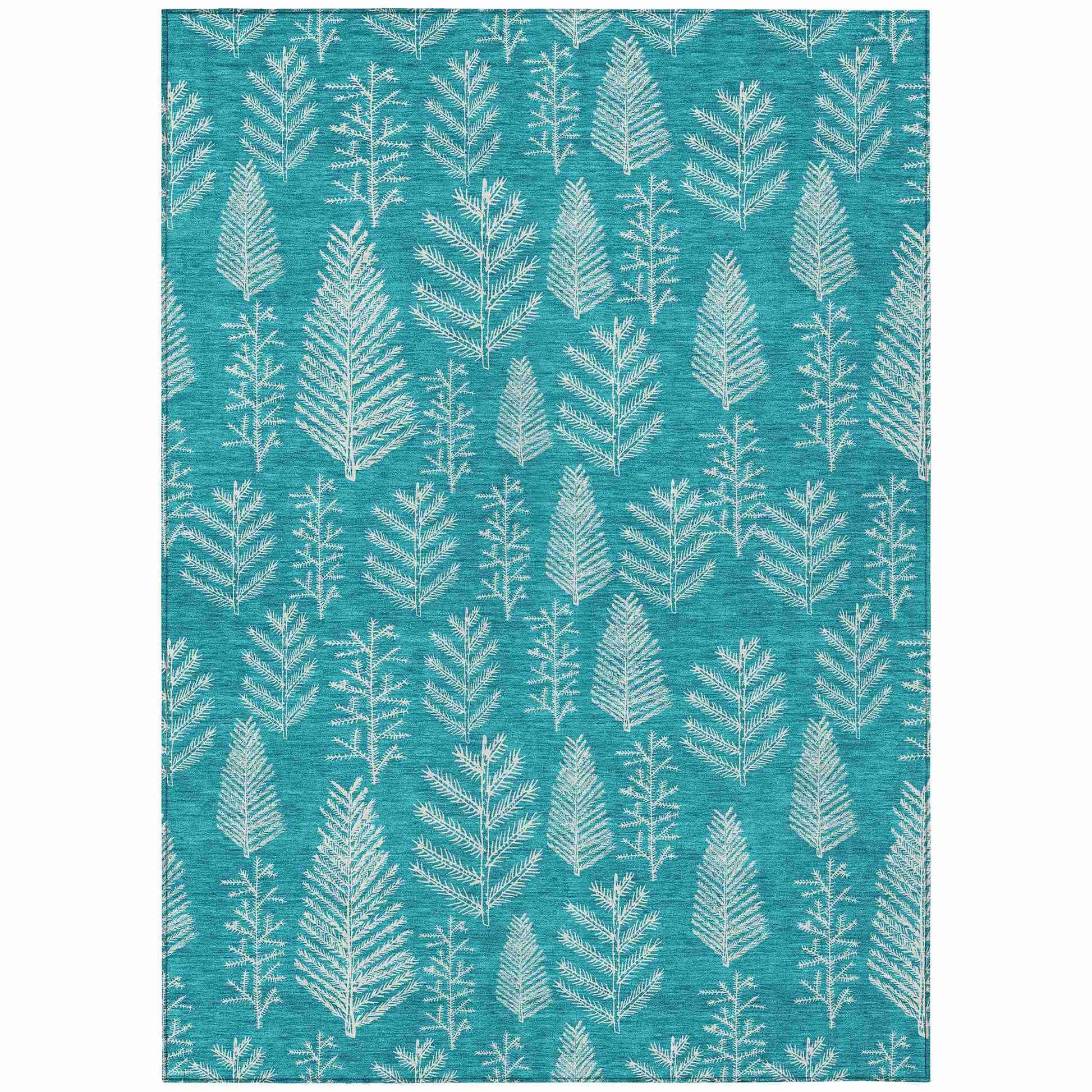 Addison Rugs Paelius Teal Washable Indoor-Outdoor Rug