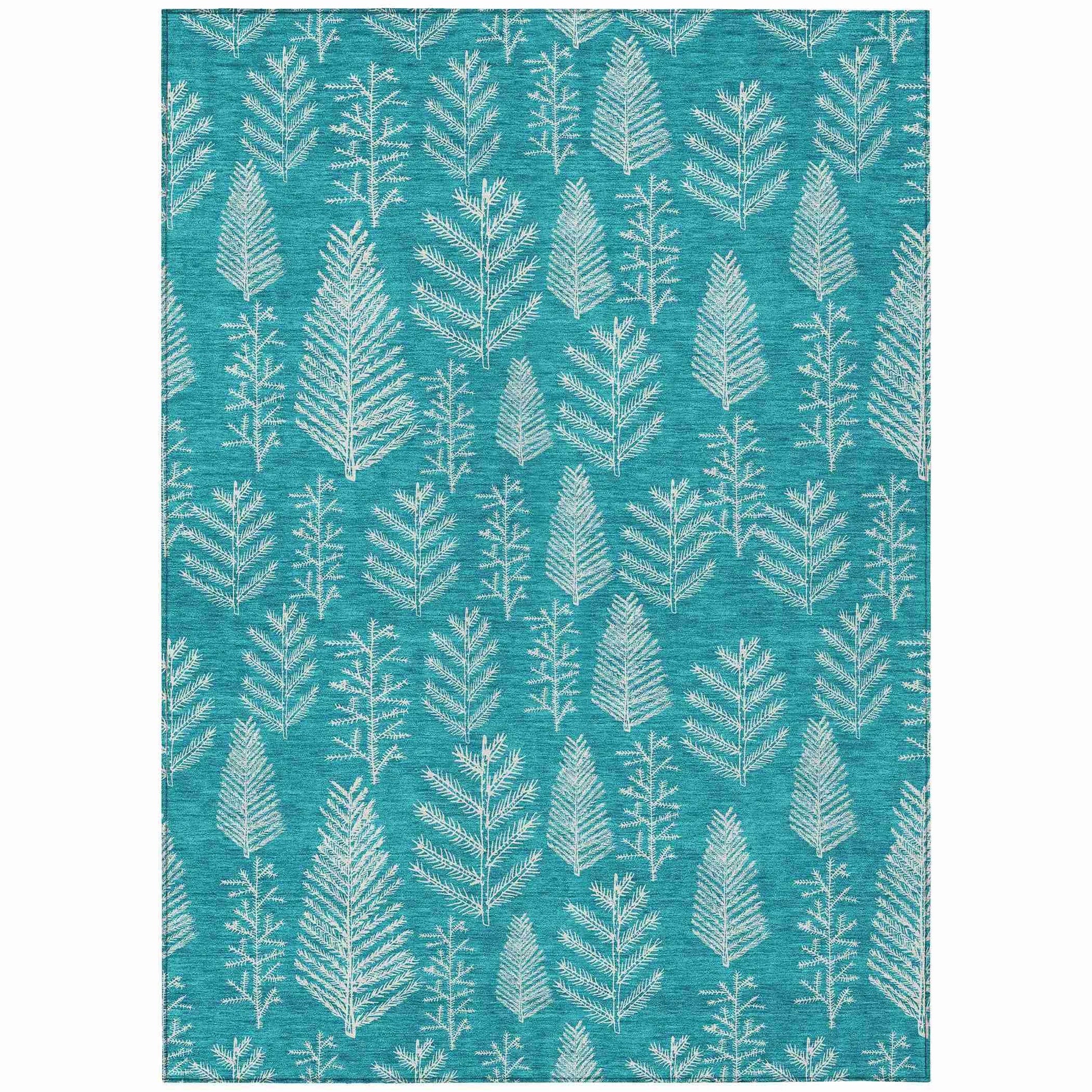 Addison Rugs Paelius Teal Washable Indoor-Outdoor Rug
