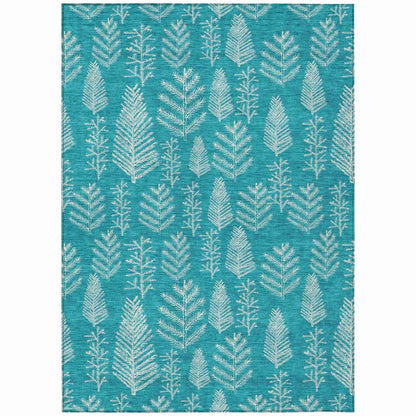 Addison Rugs Paelius Teal Washable Indoor-Outdoor Rug