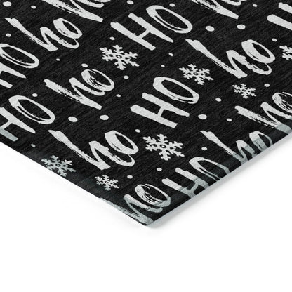 Addison Rugs Paelon Black Washable Indoor-Outdoor Rug