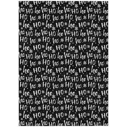Addison Rugs Paelon Black Washable Indoor-Outdoor Rug
