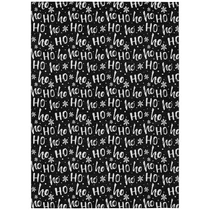 Addison Rugs Paelon Black Washable Indoor-Outdoor Rug
