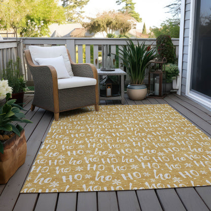 Addison Rugs Paelon Gold Washable Indoor-Outdoor Rug