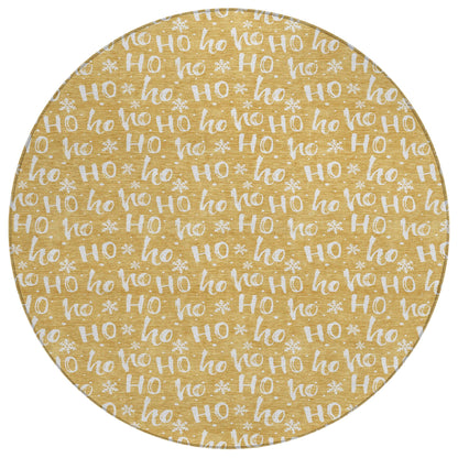 Addison Rugs Paelon Gold Washable Indoor-Outdoor Rug