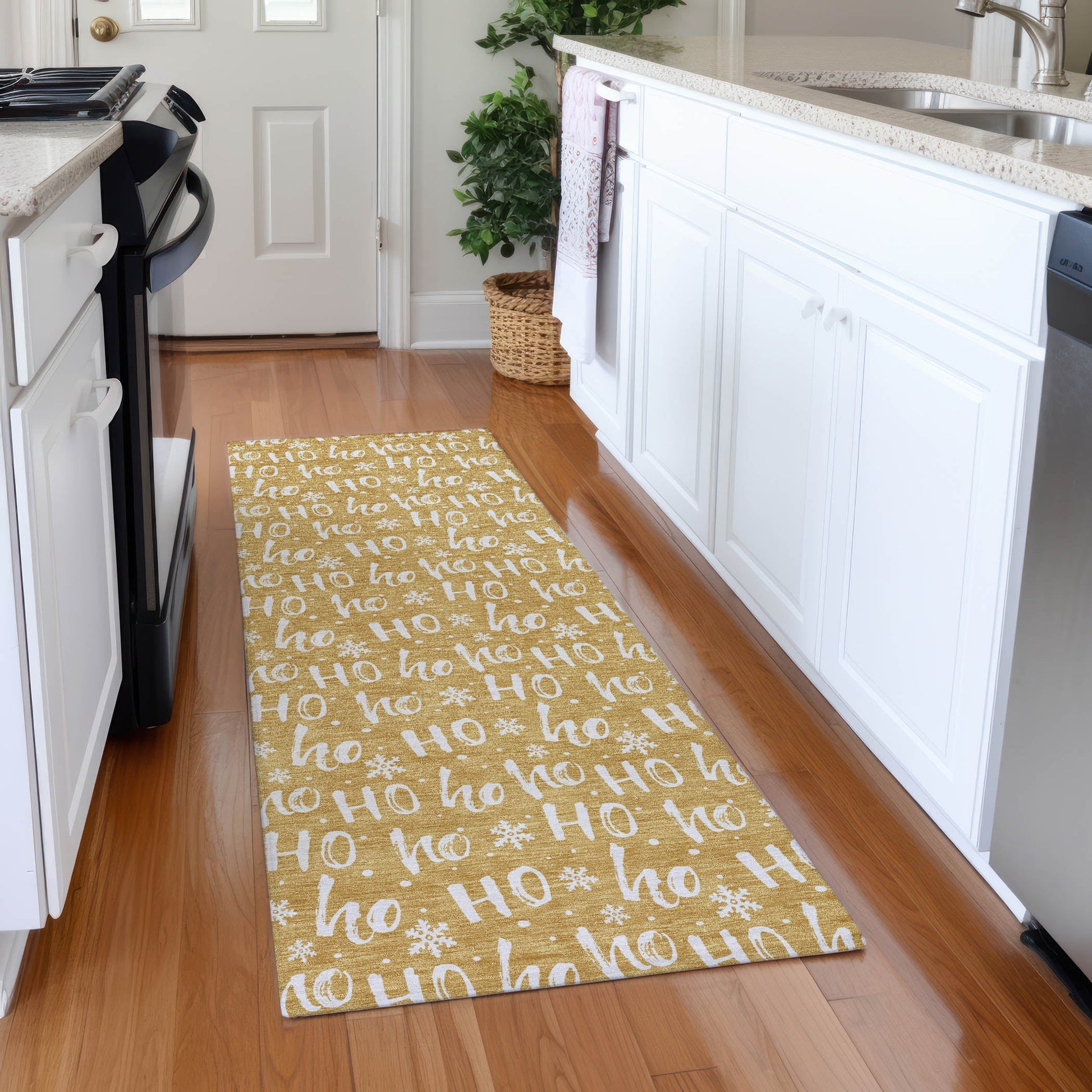 Addison Rugs Paelon Gold Washable Indoor-Outdoor Rug