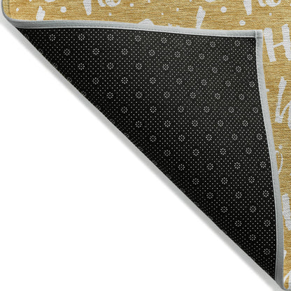 Addison Rugs Paelon Gold Washable Indoor-Outdoor Rug
