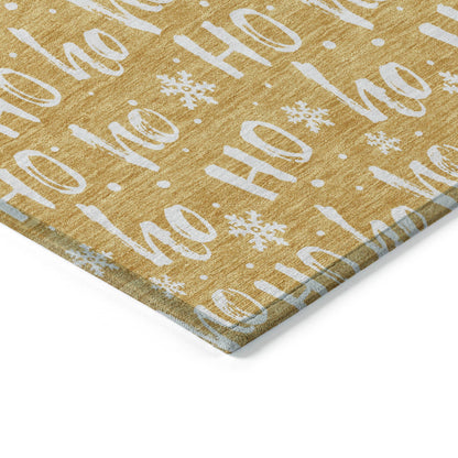 Addison Rugs Paelon Gold Washable Indoor-Outdoor Rug