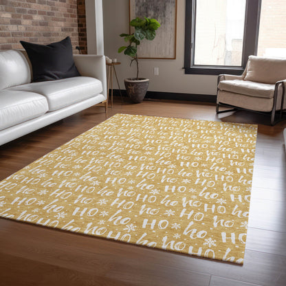 Addison Rugs Paelon Gold Washable Indoor-Outdoor Rug