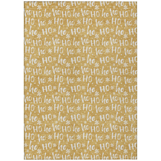 Addison Rugs Paelon Gold Washable Indoor-Outdoor Rug