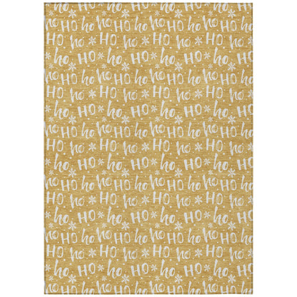 Addison Rugs Paelon Gold Washable Indoor-Outdoor Rug