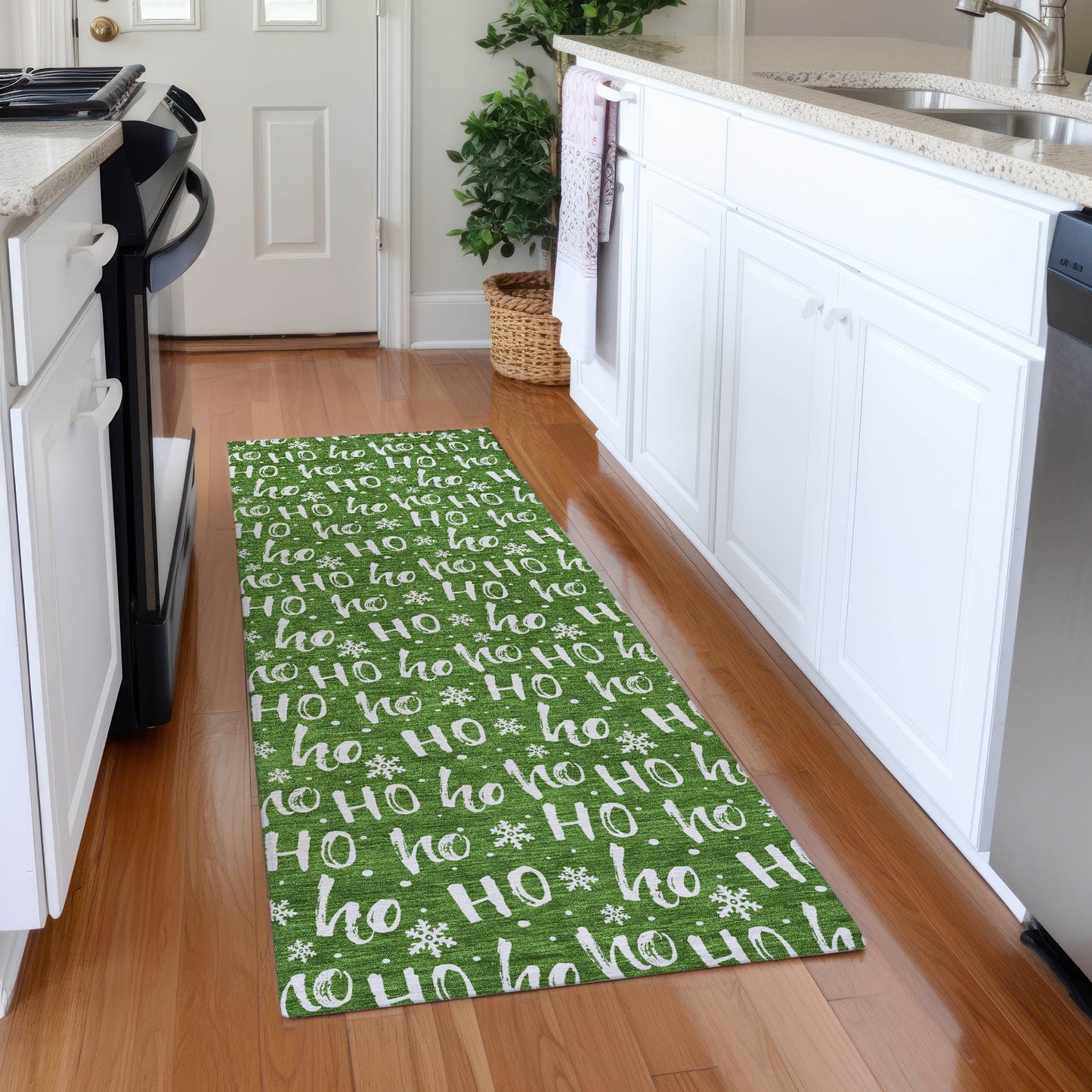 Addison Rugs Paelon Green Washable Indoor-Outdoor Rug