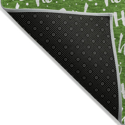 Addison Rugs Paelon Green Washable Indoor-Outdoor Rug