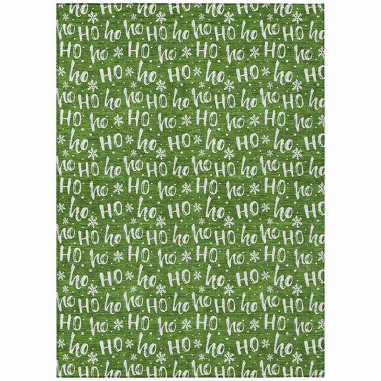 Addison Rugs Paelon Green Washable Indoor-Outdoor Rug