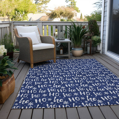 Addison Rugs Paelon Blue Washable Indoor-Outdoor Rug