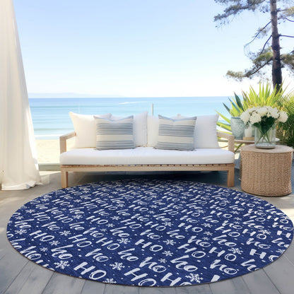 Addison Rugs Paelon Blue Washable Indoor-Outdoor Rug