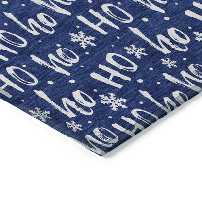 Addison Rugs Paelon Blue Washable Indoor-Outdoor Rug