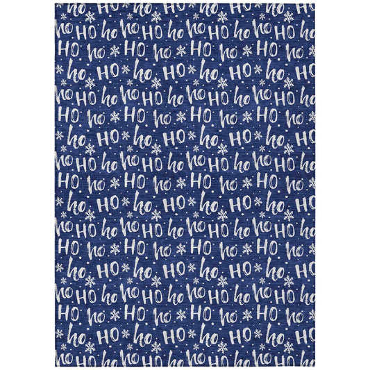 Addison Rugs Paelon Blue Washable Indoor-Outdoor Rug