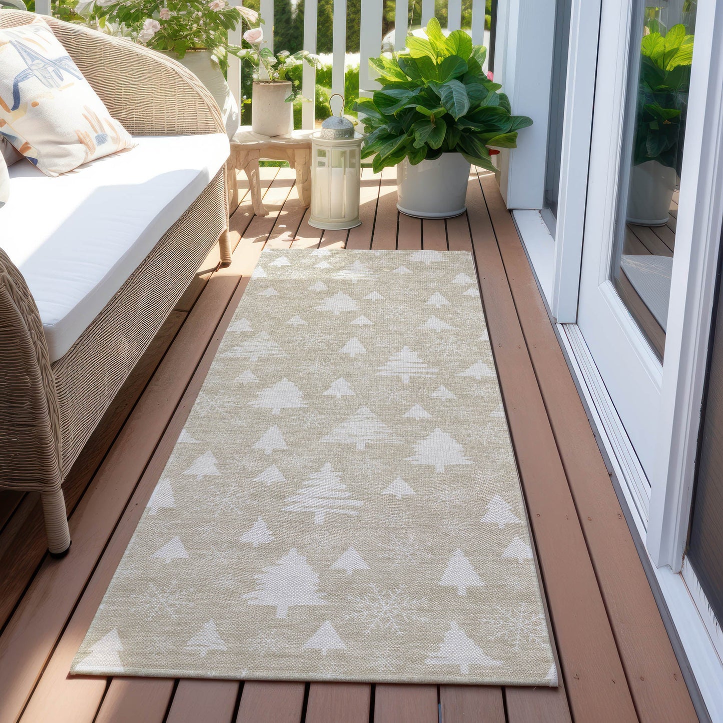 Addison Rugs Paelor Brown Washable Indoor-Outdoor Rug