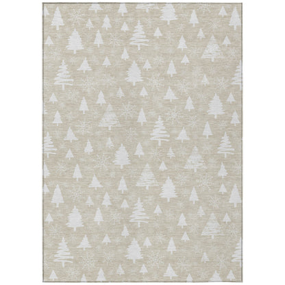 Addison Rugs Paelor Brown Washable Indoor-Outdoor Rug