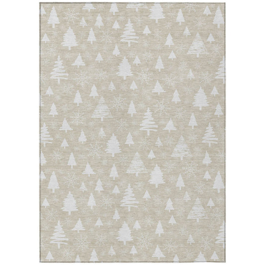 Addison Rugs Paelor Brown Washable Indoor-Outdoor Rug