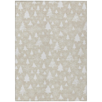 Addison Rugs Paelor Brown Washable Indoor-Outdoor Rug