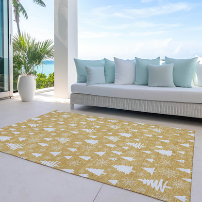 Addison Rugs Paelor Gold Washable Indoor-Outdoor Rug