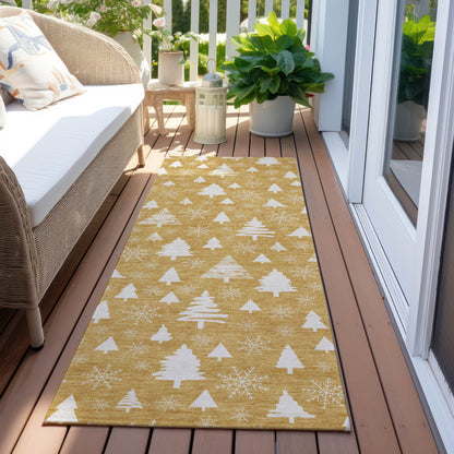 Addison Rugs Paelor Gold Washable Indoor-Outdoor Rug